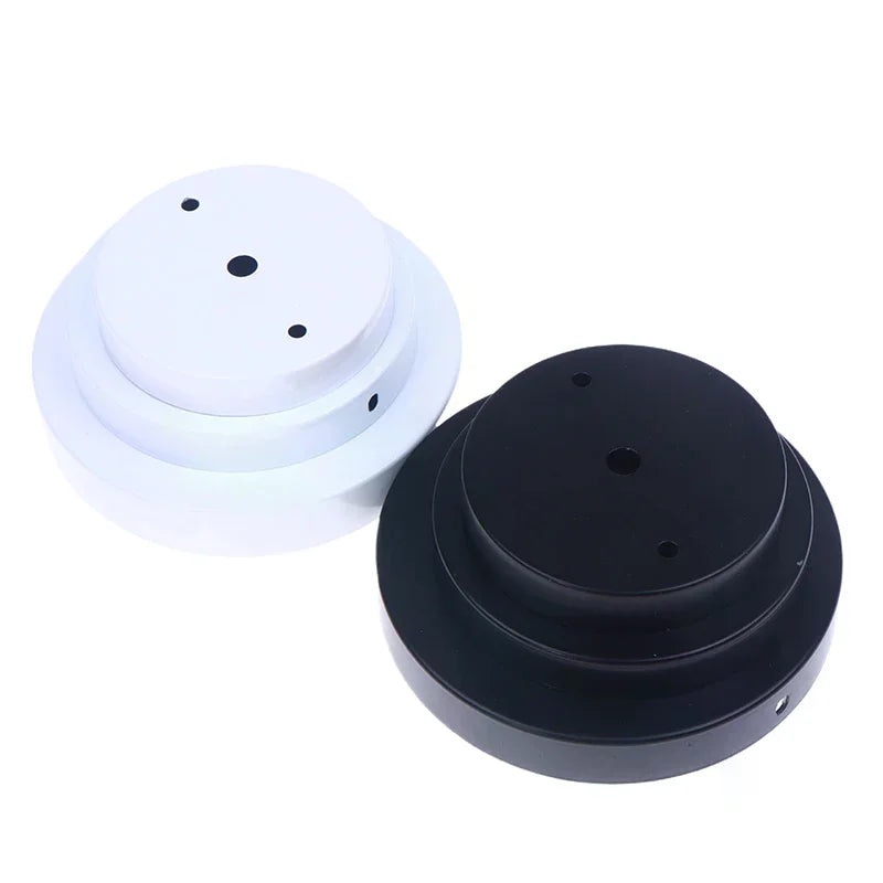 supports ronds blancs noirs vis fixation moderne objets suspension mur
