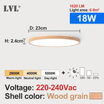 plafonnier led blanc moderne 24w 1080lm 10 15m² facile interrupteur mural