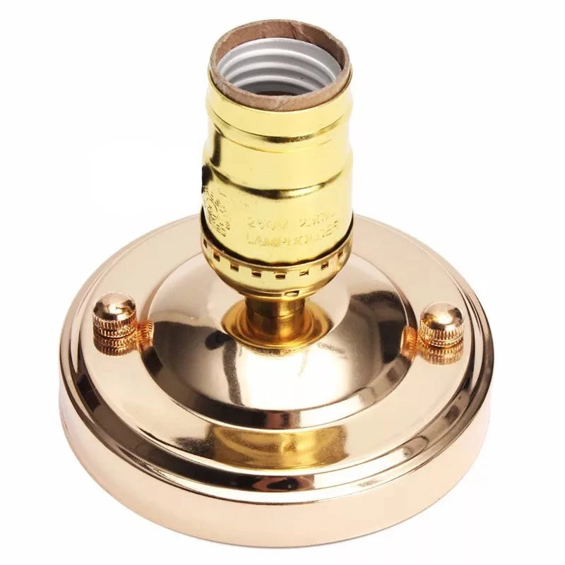 socle lampe suspendue vintage noir bronze argent e26 e27 incandescent economique