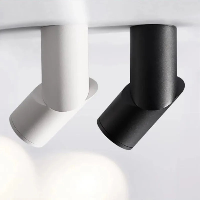 Spot lumineux LED 10W 15W 20W 25W blanc noir moderne minimaliste fixé mur