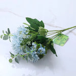 décoration mariage bouquet fleurs artificielles soie vertes blanches intérieur rustique naturel
