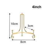 supports assiettes réutilisables or argent modernes clips élégants 10 12 cm
