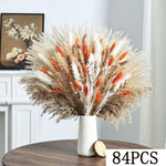bouquet fleurs séchées orange marron naturel décoration maison anniversaire mariage rustic vintage