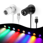 spot lumineux blanc noir transparent moderne câble usb chargeur on off chambre coucher