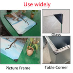protector angle table noir anti collision adhésif moderne sécurité bébé
