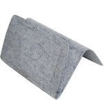 organisateur suspendu feutre gris moderne rangement portable livres magazines écouteurs téléphone lunettes minimaliste
