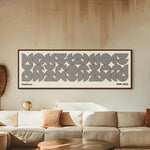 affiche moderne graphique spirales concentriques toile rectangle horizontal décoration intérieure abstraite encre imperméable opaque