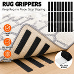 tapis antidérapants adhésifs beige noir texture tissée pratique fonctionnel antidérapants