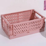 panier rangement pliable orange jaune vert rose gris moderne clips ventilation
