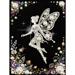 tableau décoratif motifs floraux strass or élégant art décoratif diy adulte modernes incluséesOpaqueFlyGirlElves