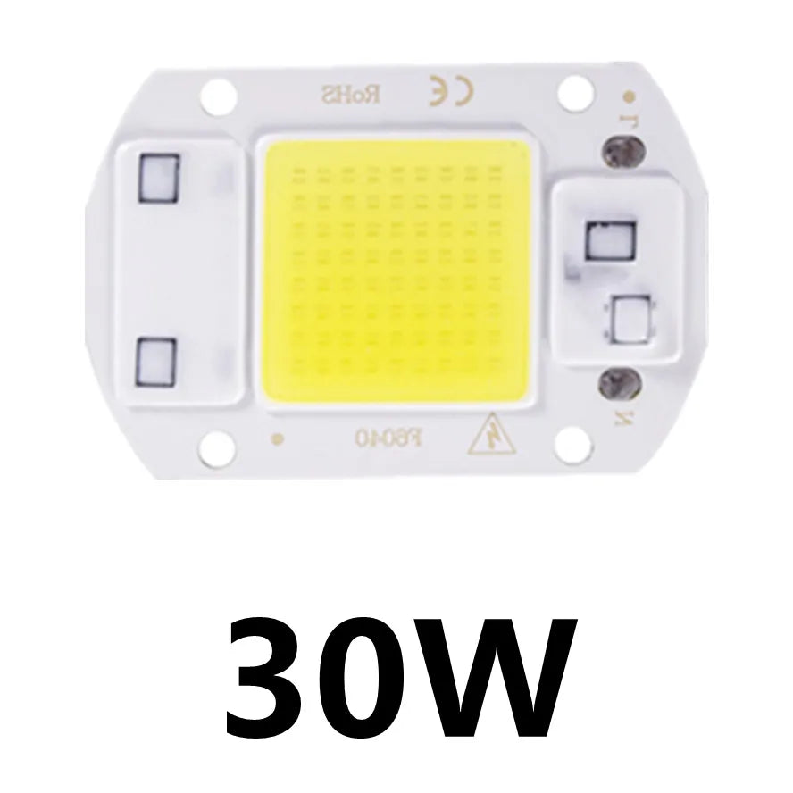 Chip LED COB 10W 20W 30W 50W blanc blanc chaud smart ic diyeasy montage
