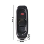 interrupteur bouton pression blanc noir moderne boutons pattes dorées câbles basse tension led