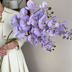 fleurs artificielles orchidées roses violets décoration intérieure noël mariage anniversaire événements
