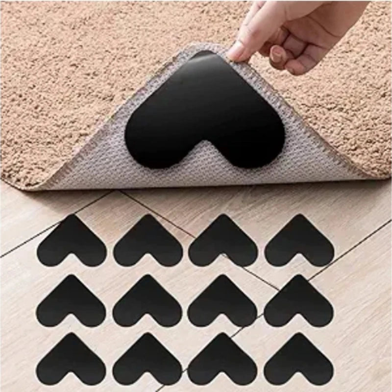 patins antidérapants tapis forme cœur noir adhésif double face utilitaire
