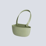 organisateur cuisine suspendu évier rangement éponge savon brosse moderne minimaliste vert olive marron