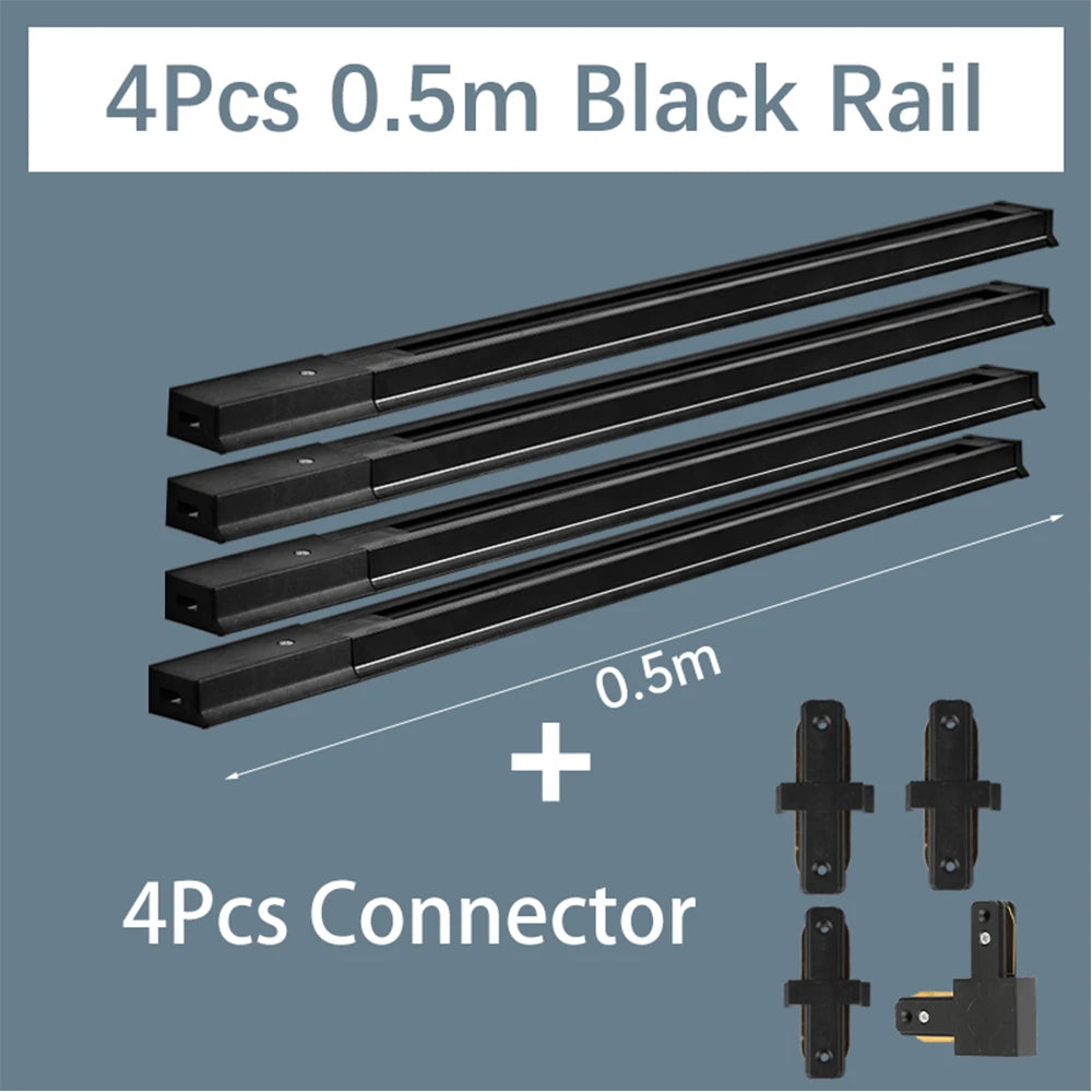 connecteur rail électrique moderne noir blanc facile certification rohs ccc