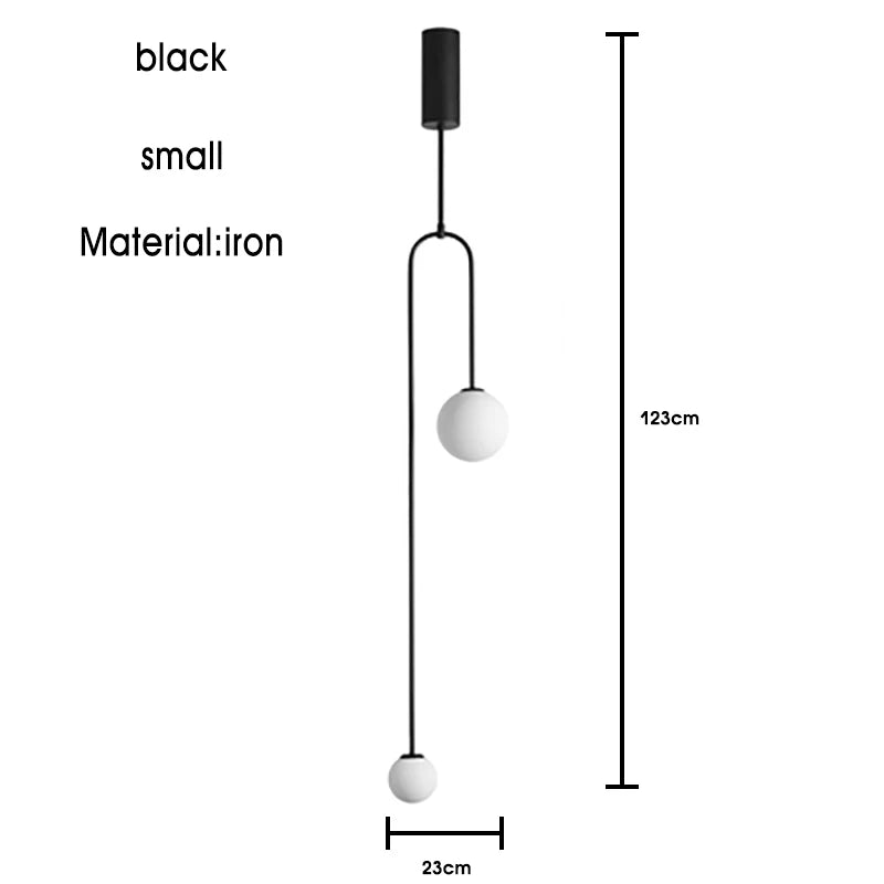 suspension lumineuse moderne sphères translucides structure métallique vis doré noir blanc