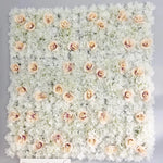 Mur de roses artificielles pour décoration de fête