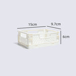 paniers pliables plastique bleu clair jaune rose vert pastel perforations modernes pratiques poignées