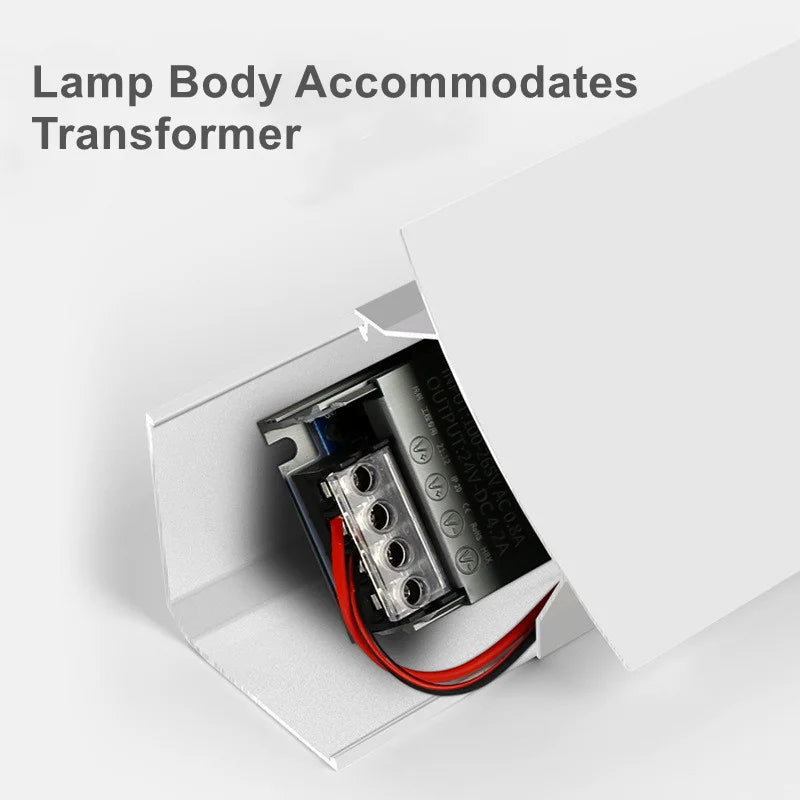 lampe murale moderne blanc plat lisse surface montée éclairage intérieur led aluminium