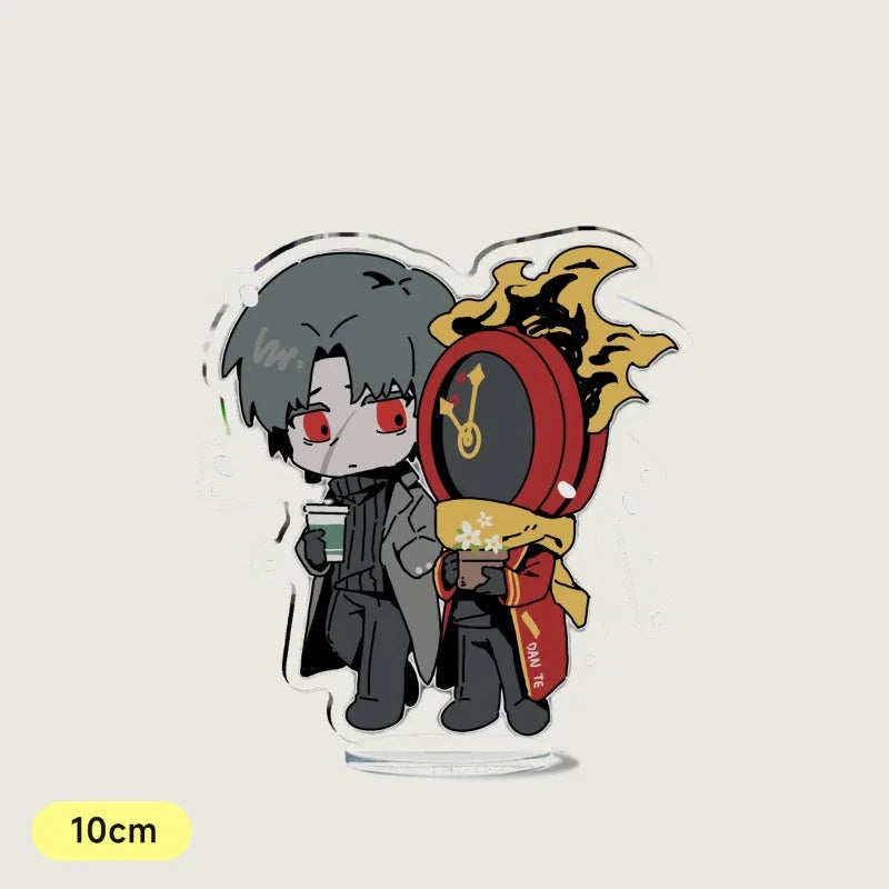 décoration épinglette acrylique dessin animé personnages stylisés horloge feu bandage croix