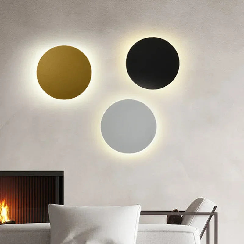 applique murale led moderne or noir gris claire éclairage chambre cuisine salle manger fixée