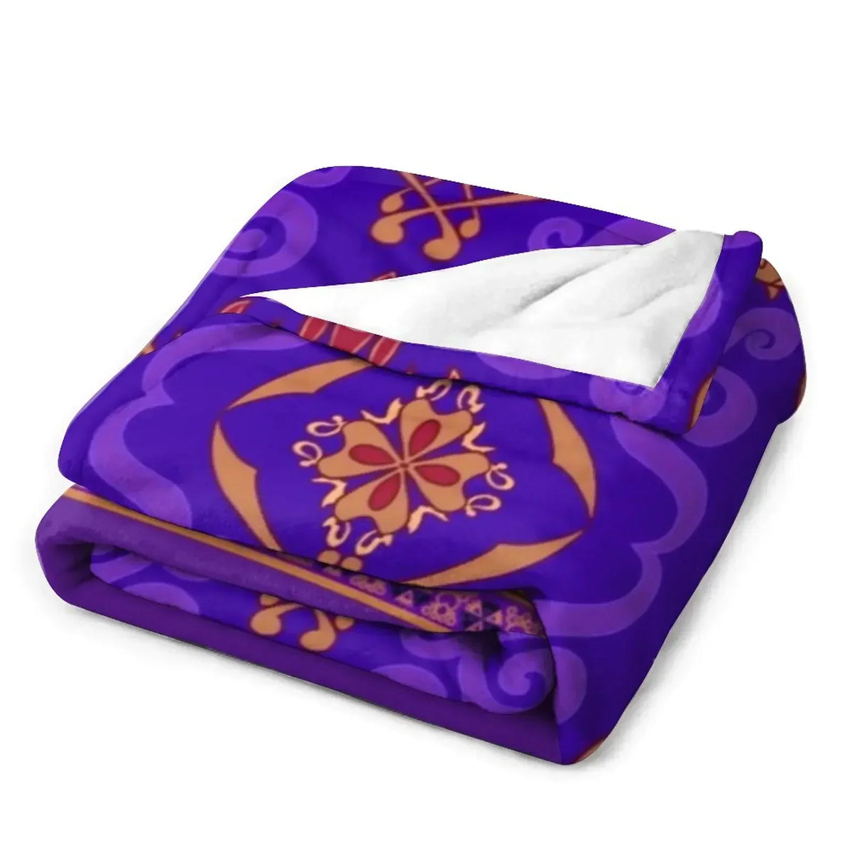 couverture polaire violet motif floral hiver moderne portable pique nique voyage hospitalière qualité polyester
