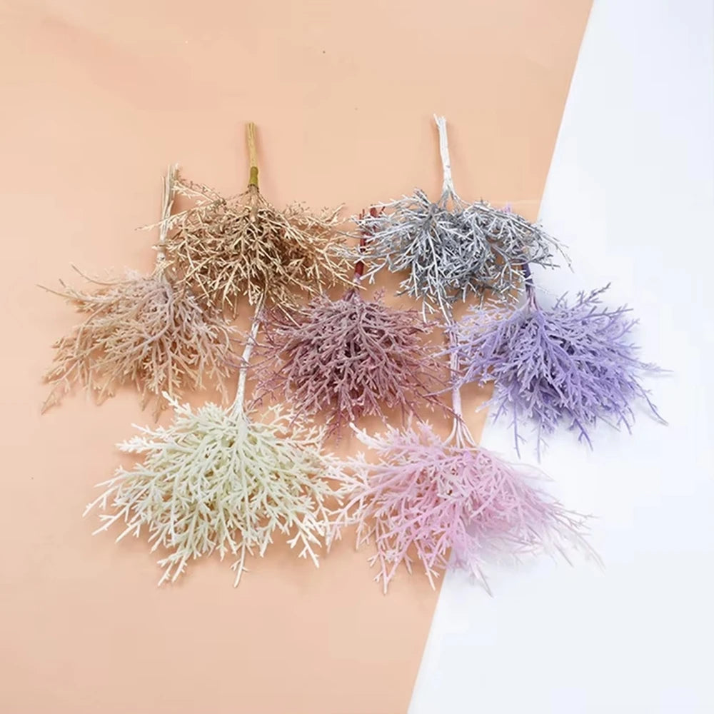 bouquet artificiel feuilles fines naturel accrochable extérieur intérieur décoration maison chambre noël mariage