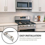 lampe led blanc noir moderne hotte cuisine vis fixée remplacement