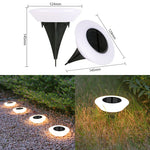 lumière solaire led sol ip65 moderne blanc contemporain extérieure jardin allée chemin