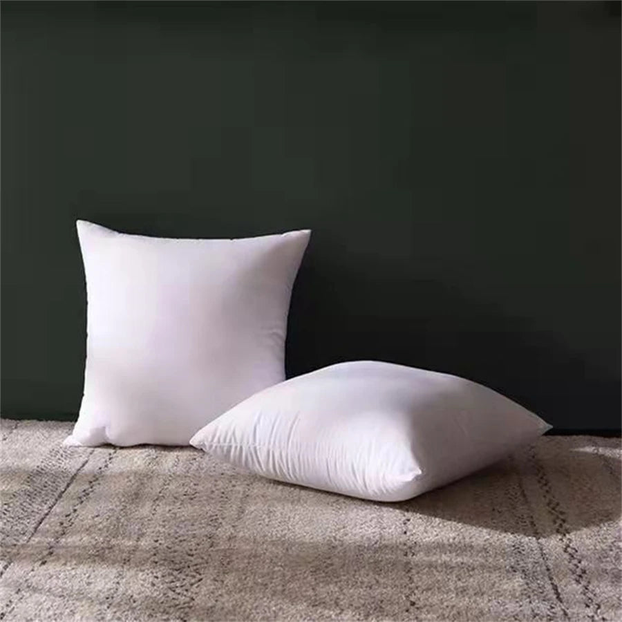 coussin carré blanc texture lisse moderne 45x45cm amovible lavable santé
