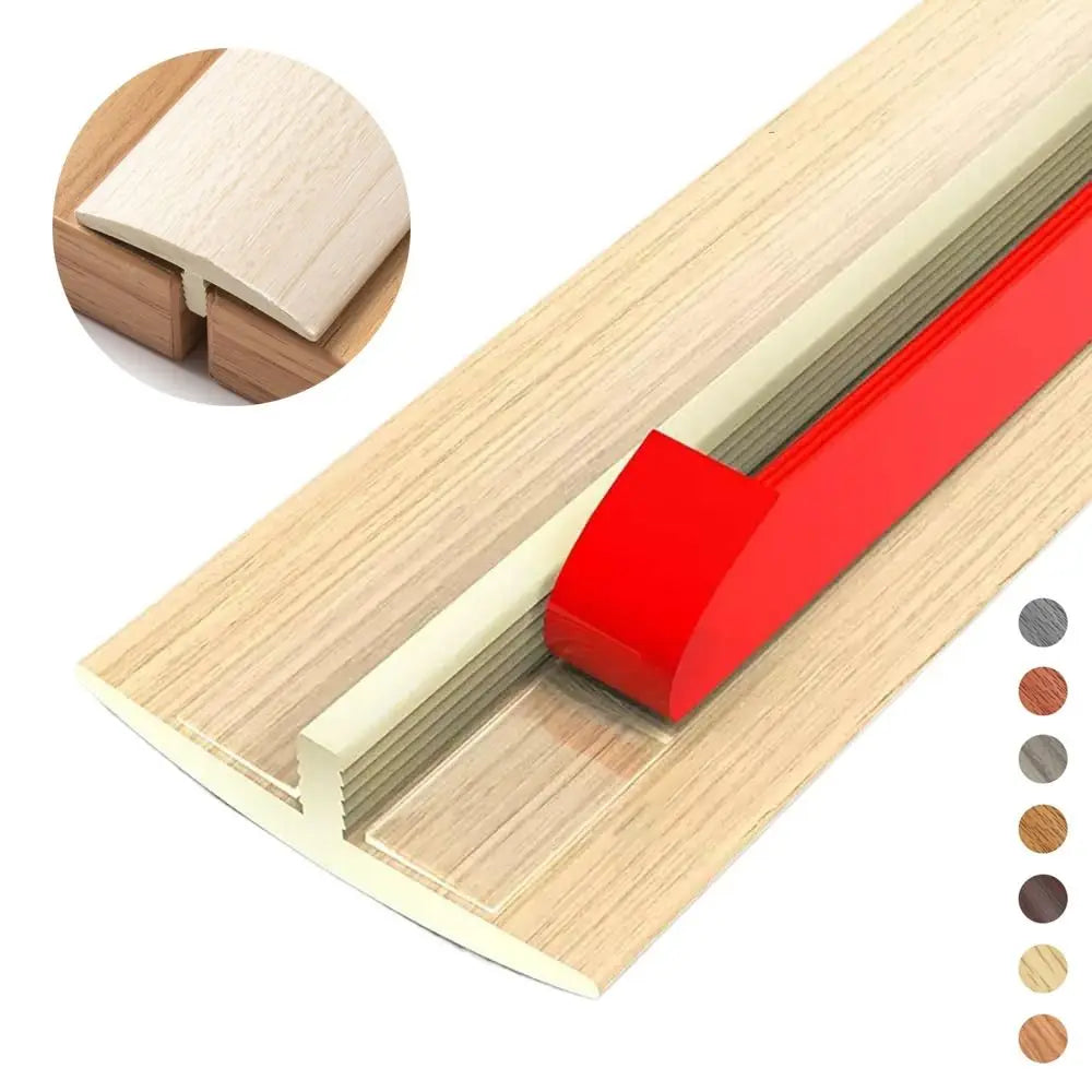 profils seuil pvc brun beige rouge moderne vis fixés aspect bois opaques