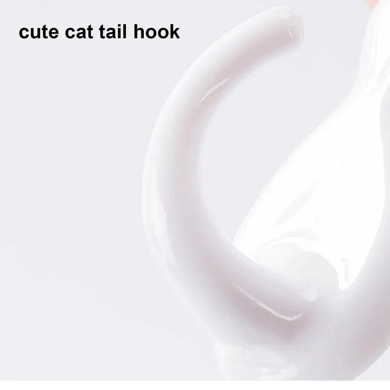crochets muraux adhésifs formes chats animés noirs blancs transparents modernes pièces