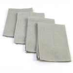 serviettes maison gris texture lin classique 40x40cm set 10paque opacité festive all season