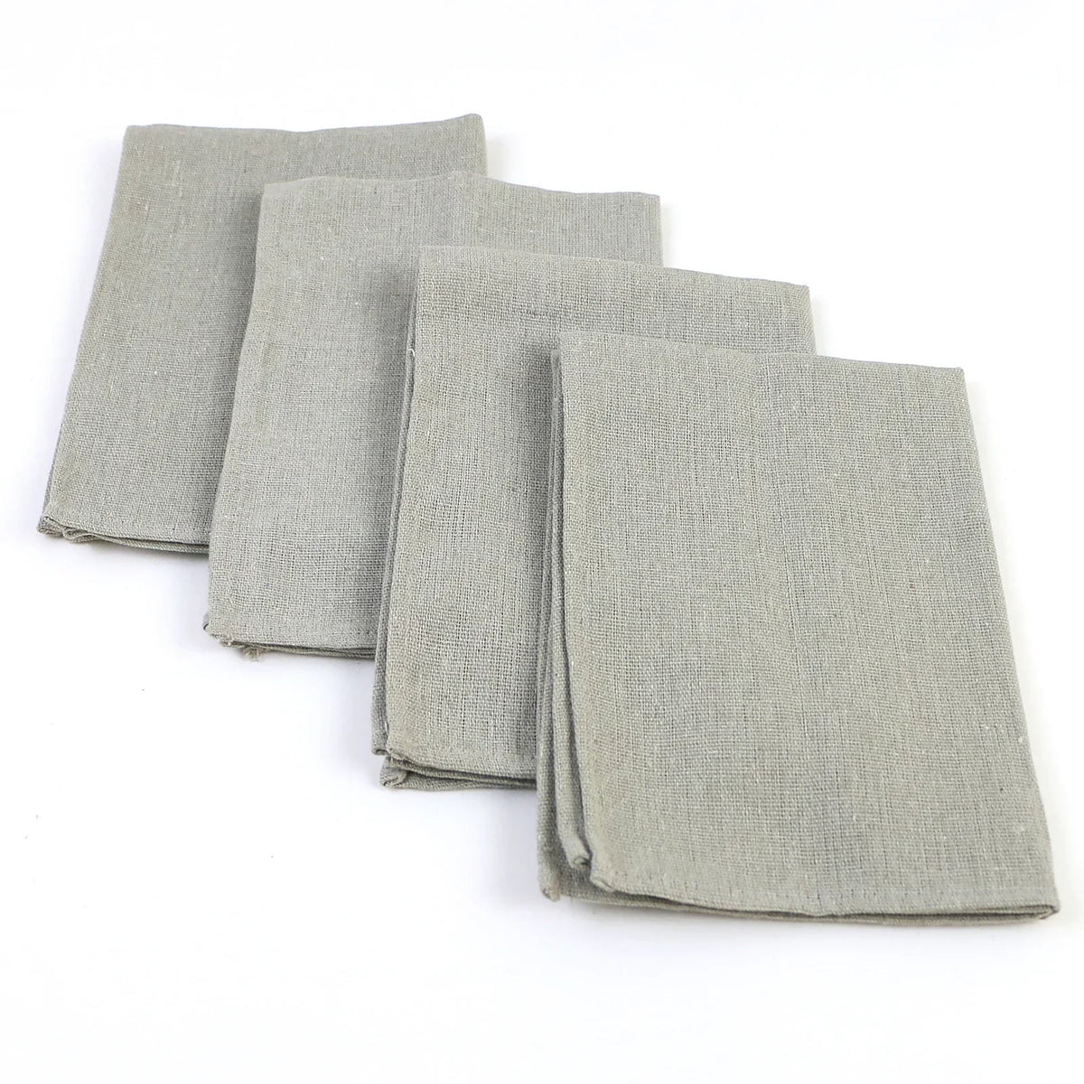 serviettes maison gris texture lin classique 40x40cm set 10paque opacité festive all season