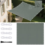 voile soleil beige clair métalliques résistante l'eau enduit pu moderne jardins patios pergolas camping