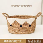 panier tissé rotin naturel blanc noir franges motifs ethniques boho respectueux environnement