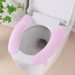 siège toilette amovible vert pastel antidérapant moderne adhésif poignée intégrée lavable réutilisable chambre