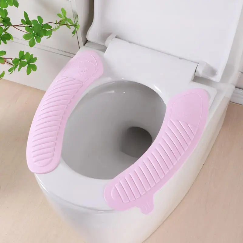 siège toilette amovible vert pastel antidérapant moderne adhésif poignée intégrée lavable réutilisable chambre