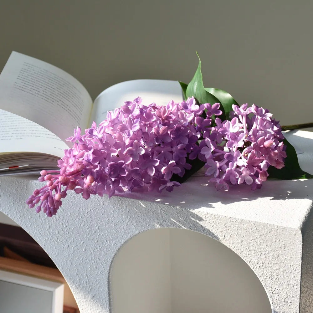 décoration intérieure bouquet artificiel lilas violet rose blanc 75cm naturel