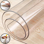 protège table imperméable pvc moderne plissé adhésif transparent maison mariage fête banquette