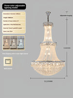 lustre cristal transparent argenté géométriques classique facile chambre salon