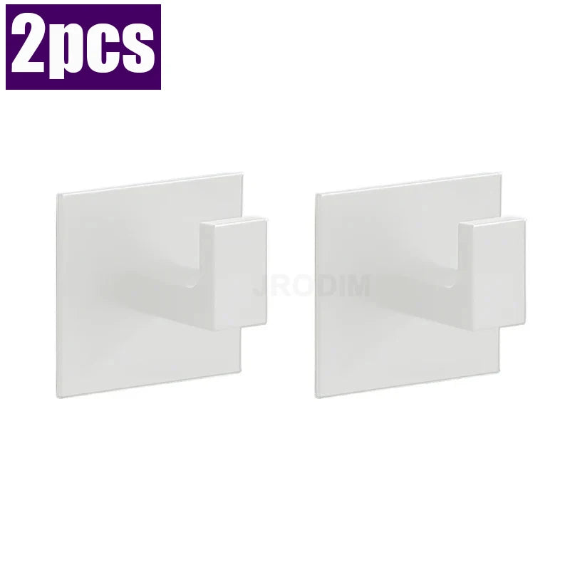 porte serviettes adhésifs modernes noir mat crochets alliage aluminium minimaliste salle bain cuisine