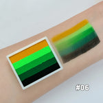 ruban adhésif multicolore rayures horizontales moderne stickers pinceau peinture corporelle uv luminescente halloween festivités