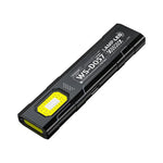 lampe poche led rechargeable noire jaune clip aimant camping travailurgence