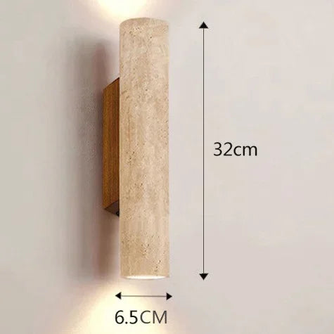 applique murale moderne pierre marbrée beige gris luminaire E27 28cm 32cm 6000K 4000K 3000K