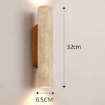 applique murale moderne pierre marbrée beige gris luminaire E27 28cm 32cm 6000K 4000K 3000K