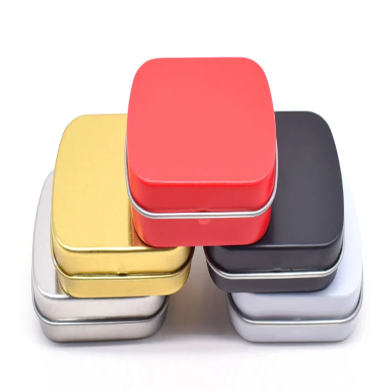 boîtes rangement métalliques brillantes moderne rouge noir doré minimalistes magnectiques 18 compartiments