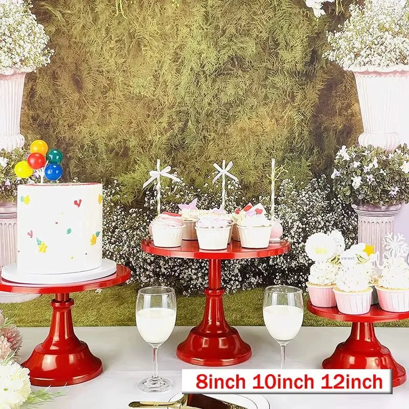 support gâteaux moderne bleu clair rose pâle blanc doré 10 12 pouces