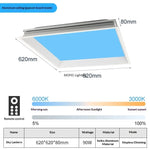 lampe moderne effet nuages bleus éclairage cuisine décoration maison intelligente bluetooth